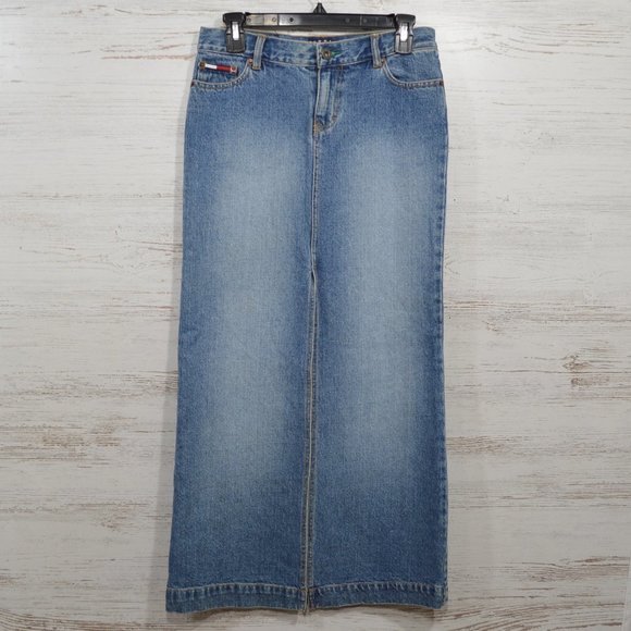 long denim skirts for juniors